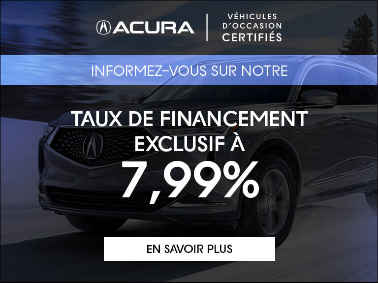 Acura trois rivieres header janvier financement exclusif 7.99